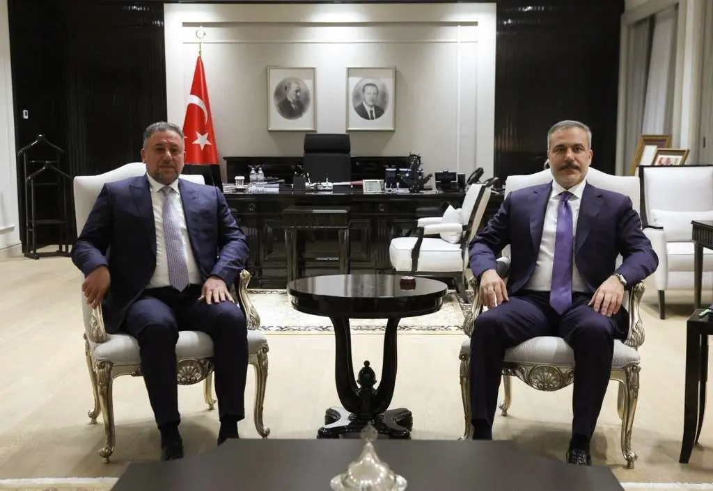 Dışişleri Bakanı Hakan Fidan, Irak Egemenlik İttifakı Lideri Hamis Hançer’i