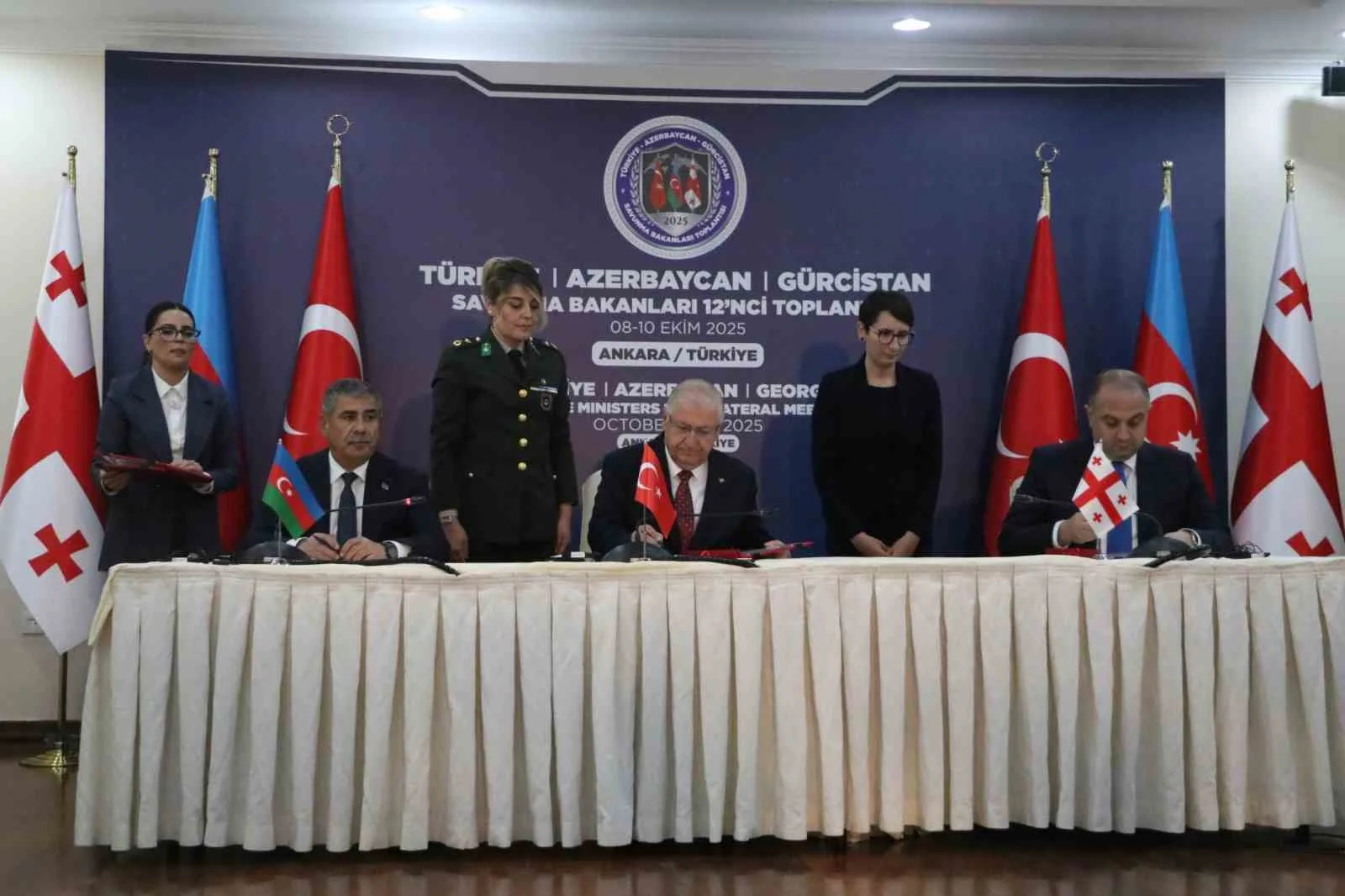 Türkiye-Azerbaycan-Gürcistan Savunma Bakanları 12. Toplantısı, Ankara’da gerçekleştirildi. Milli Savunma Bakanı