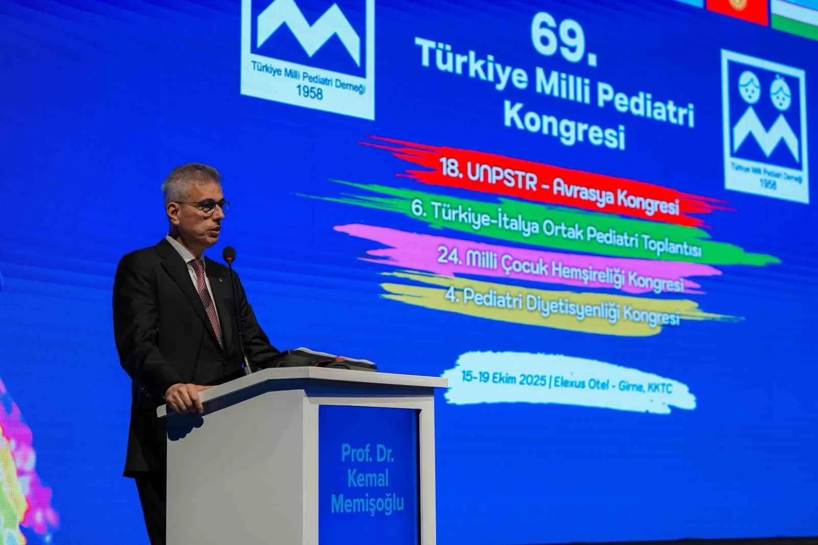 Sağlık Bakanı Kemal Memişoğlu, Kıbrıs Türk Cumhuriyeti’nde (KKTC) katıldığı 69.