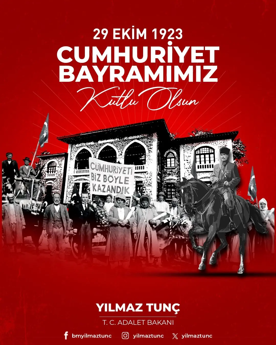 Adalet Bakanı Yılmaz Tunç, “Kahraman ecdadımızın inançla, fedakârlıkla ve azimle