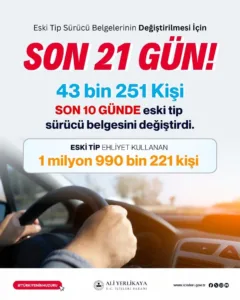 İçişleri Bakanı Ali Yerlikaya, “Son 21 gün, süre uzatılmayacak. Ekim