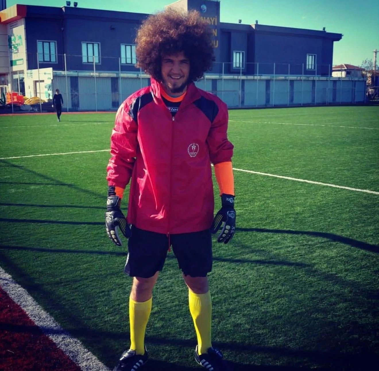 Bandırma Sanayi Spor Kulübü kalecisi 28 yaşındaki Oğuzhan Kamacı, antrenman