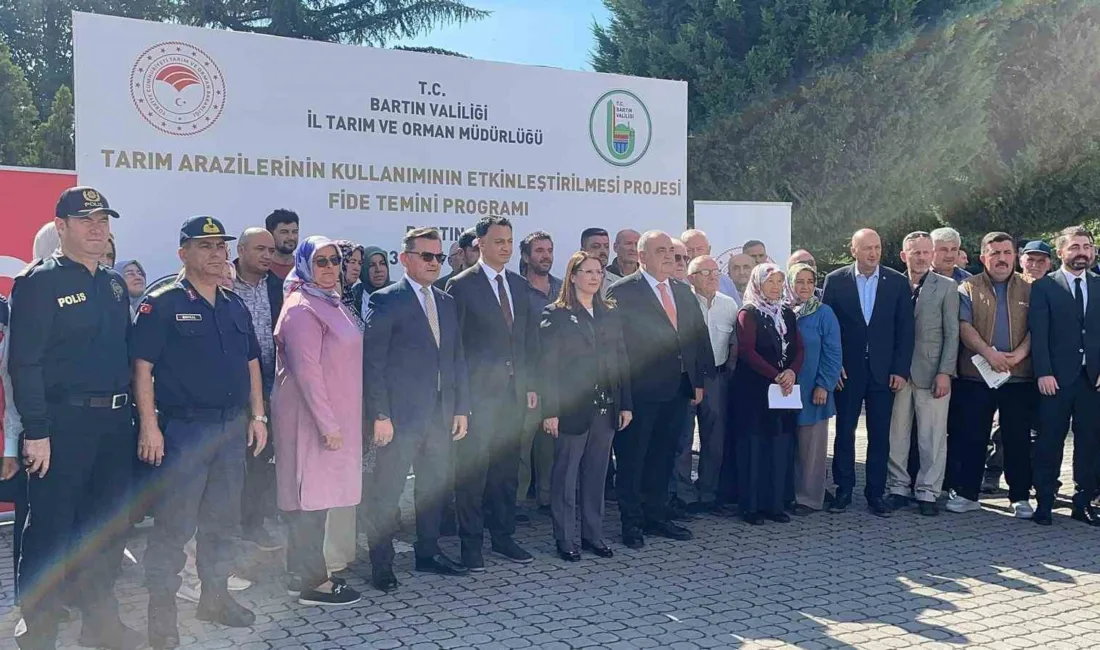 Bartın’da yüzde 75 hibeli Fide Destekleme Programı kapsamında çiftçilere 300