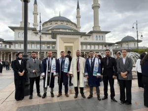 Bartın Üniversitesi (BARÜ) Rektörü Prof. Dr. Ahmet Akkaya ile beraberindeki