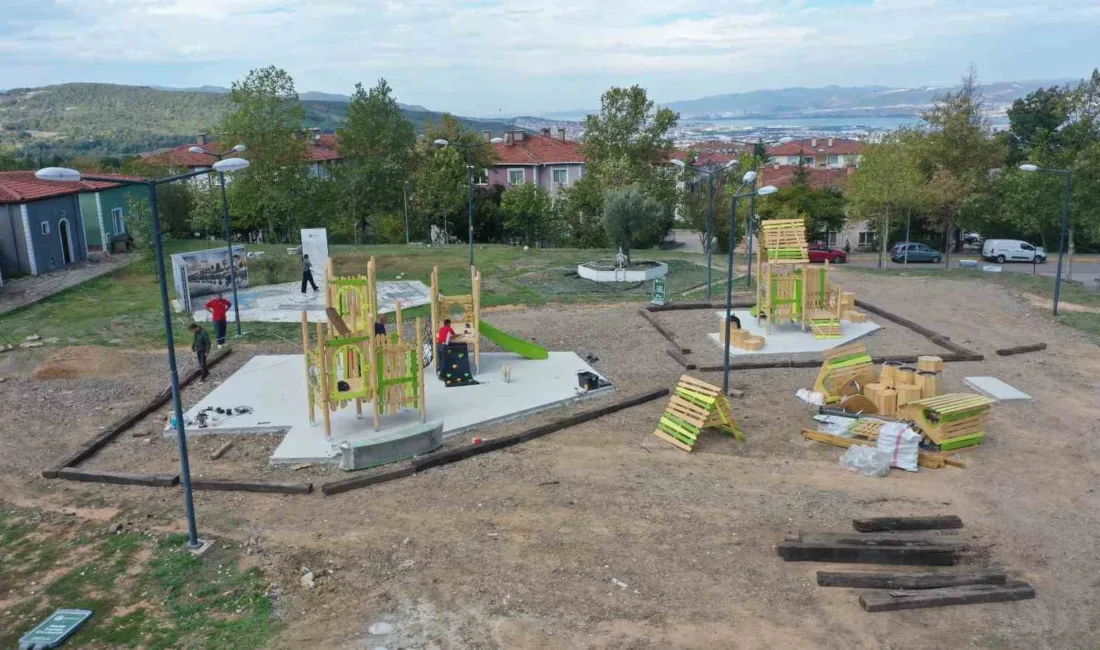 Başiskele Belediyesi tarafından Yeşilkent Mahallesi’ne yeni bir çocuk parkı inşa