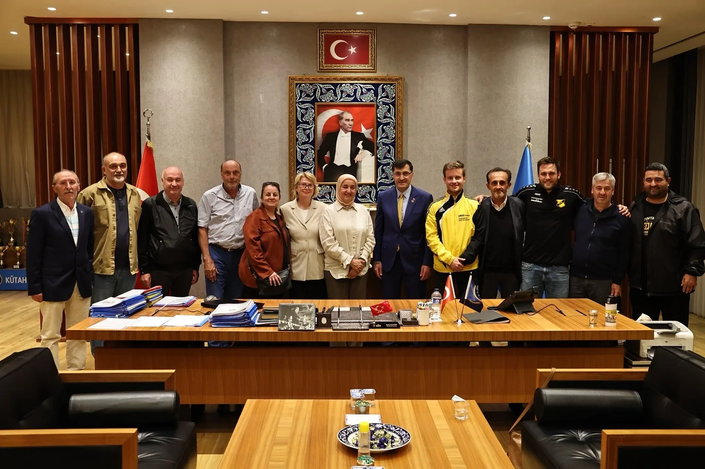 Kütahya Belediye Başkanı Eyüp Kahveci, Almanya’nın Nienhagen kentinden gelen heyeti