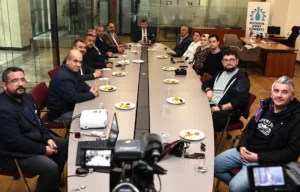 Kütahya Belediye Başkanı Eyüp Kahveci, Dünya Gazeteciler Günü dolayısıyla basın