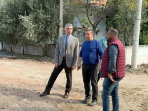 Soma Belediye Başkanı Sercan Okur, ilçede yapımı devam eden altyapı
