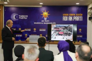 Düzce Belediye Başkanı Dr. Faruk Özlü, Cedidiye Kent Meydanı Projesi