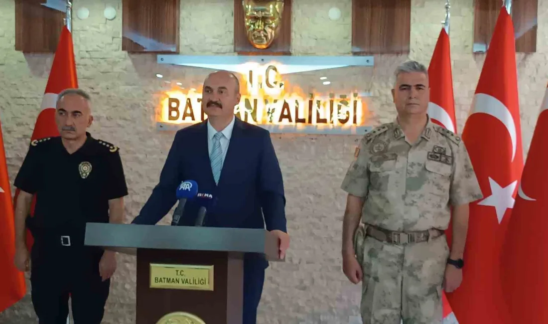 Batman Valisi Ekrem Canalp, eylül ayına ilişkin asayiş ve güvenlik