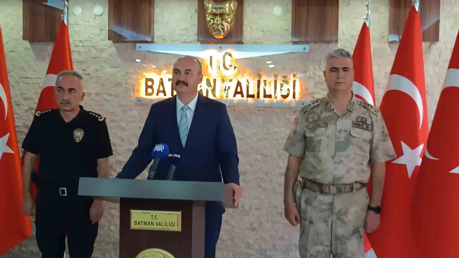 Batman Valisi Ekrem Canalp, eylül ayına ilişkin asayiş ve güvenlik