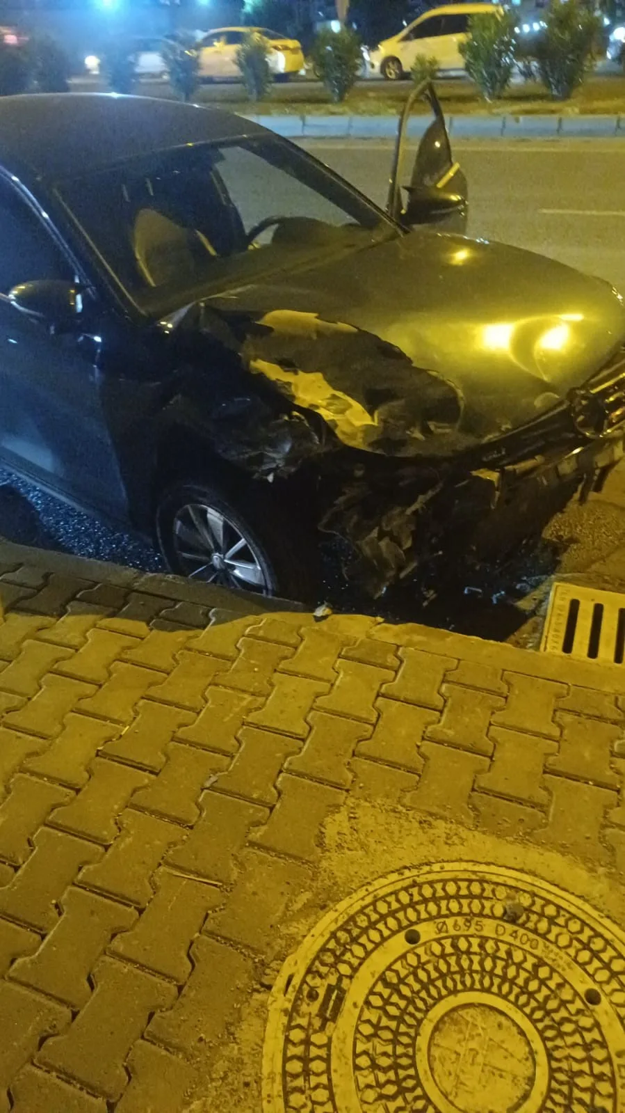 Batman’da etkili olan sağanak yağış zincirleme trafik kazasına neden oldu.