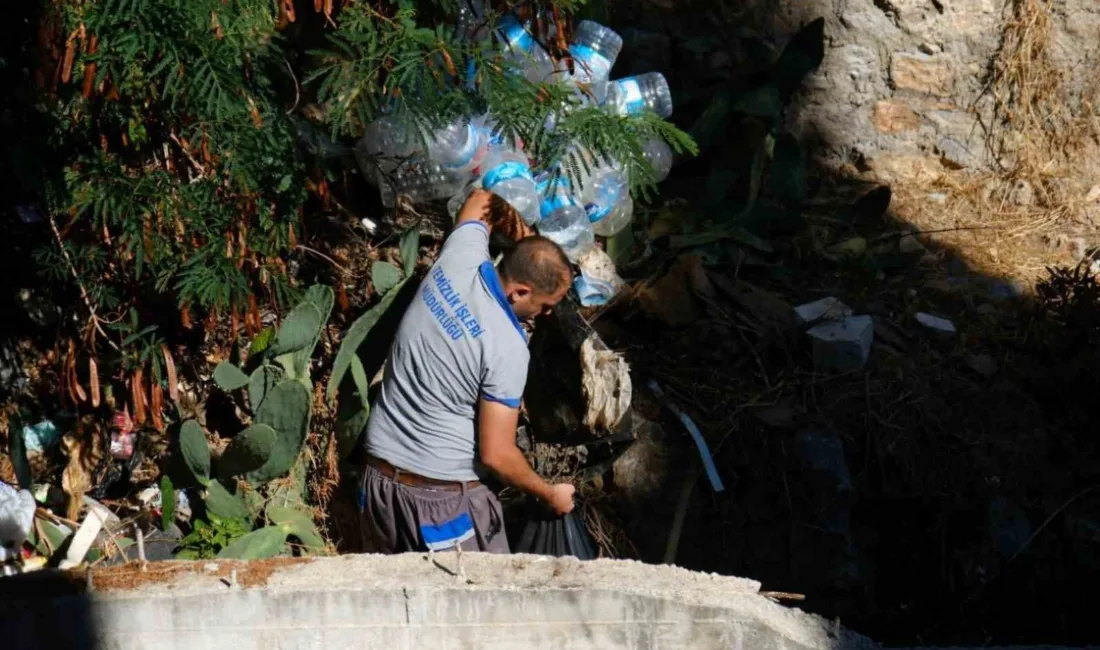 Bodrum Belediyesi ekipleri, Meteoroloji Genel Müdürlüğü tarafından yapılan kuvvetli yağış