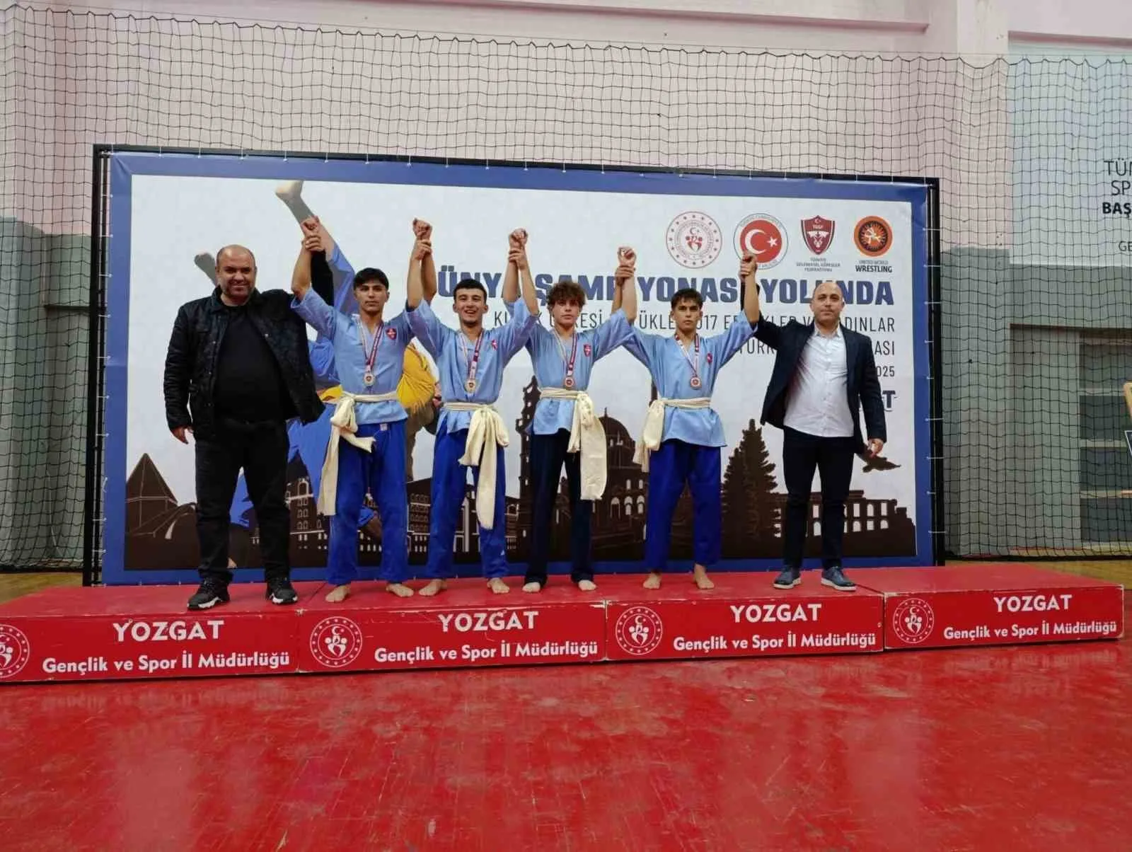 Bilecik Gençlik Spor Kulübü sporcusu Mikail Zaloğlu, Yozgat’ta düzenlenen Kuşak