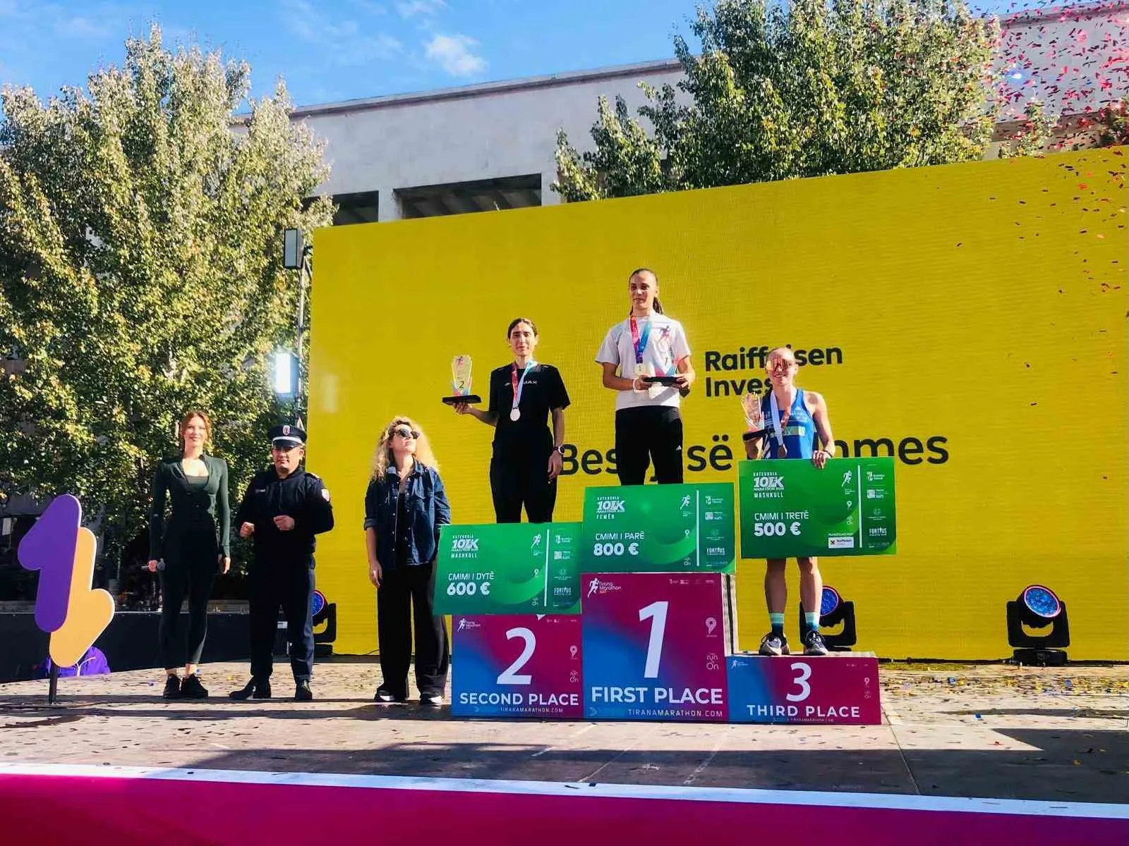 Bilecikli Sebahat Demir, Tiran Maratonu’nda 10 kilometre kadınlar genel klasmanında