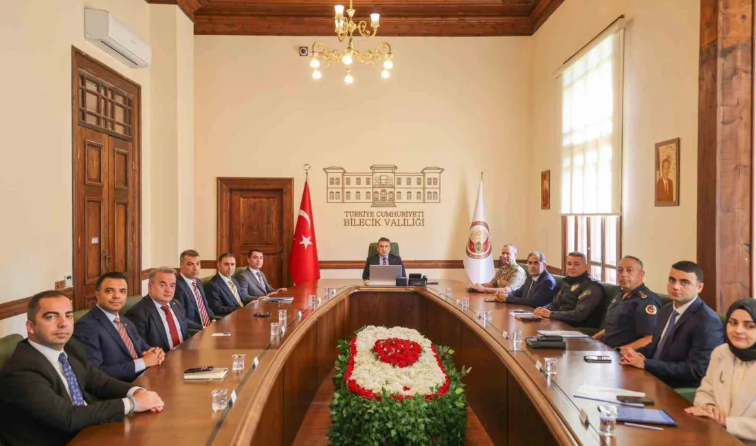 Bilecik Valisi Faik Oktay Sözer başkanlığında “İl Asayiş ve Güvenlik