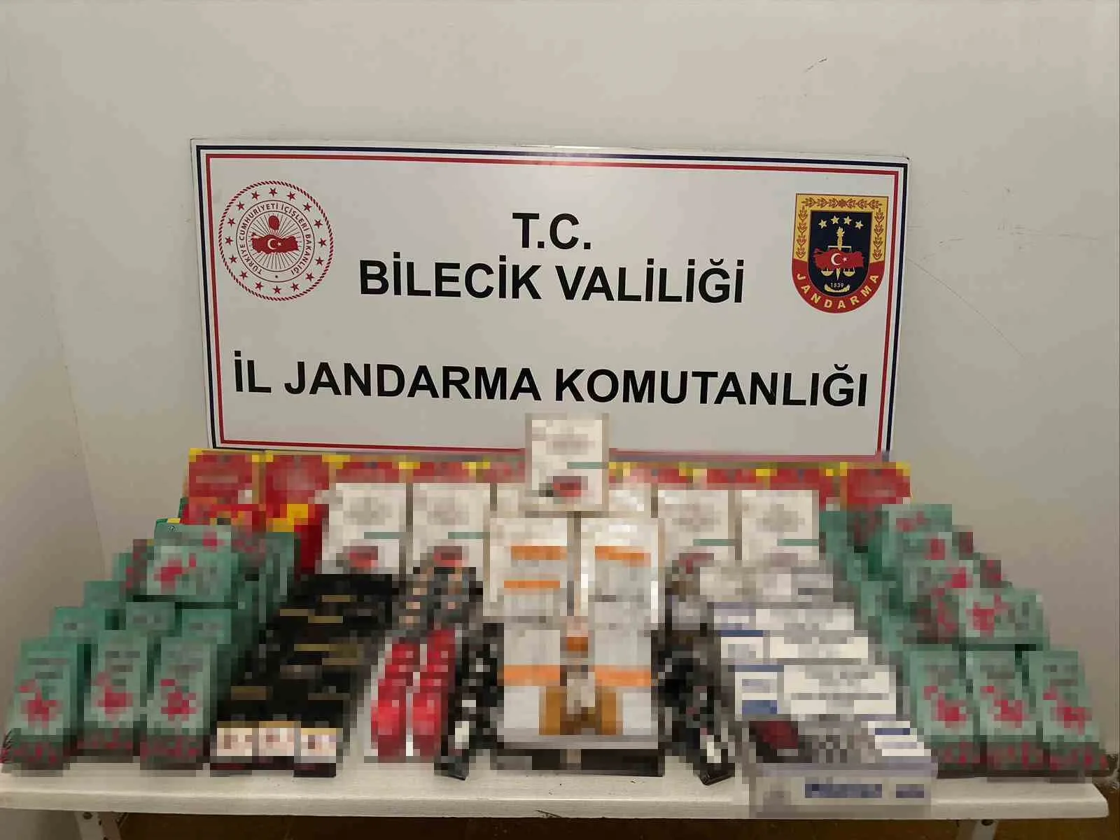 Bilecik’in Söğüt ilçesinde yasa dışı tütün ve makaron ticaretine yönelik