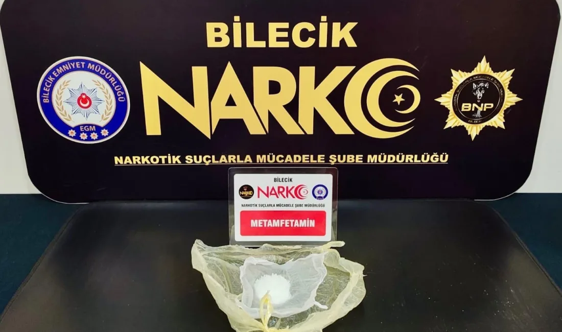 Bilecik’te narkotik ekiplerinin yürüttüğü operasyon sonucu metamfetamin ele geçirildi. Bilecik