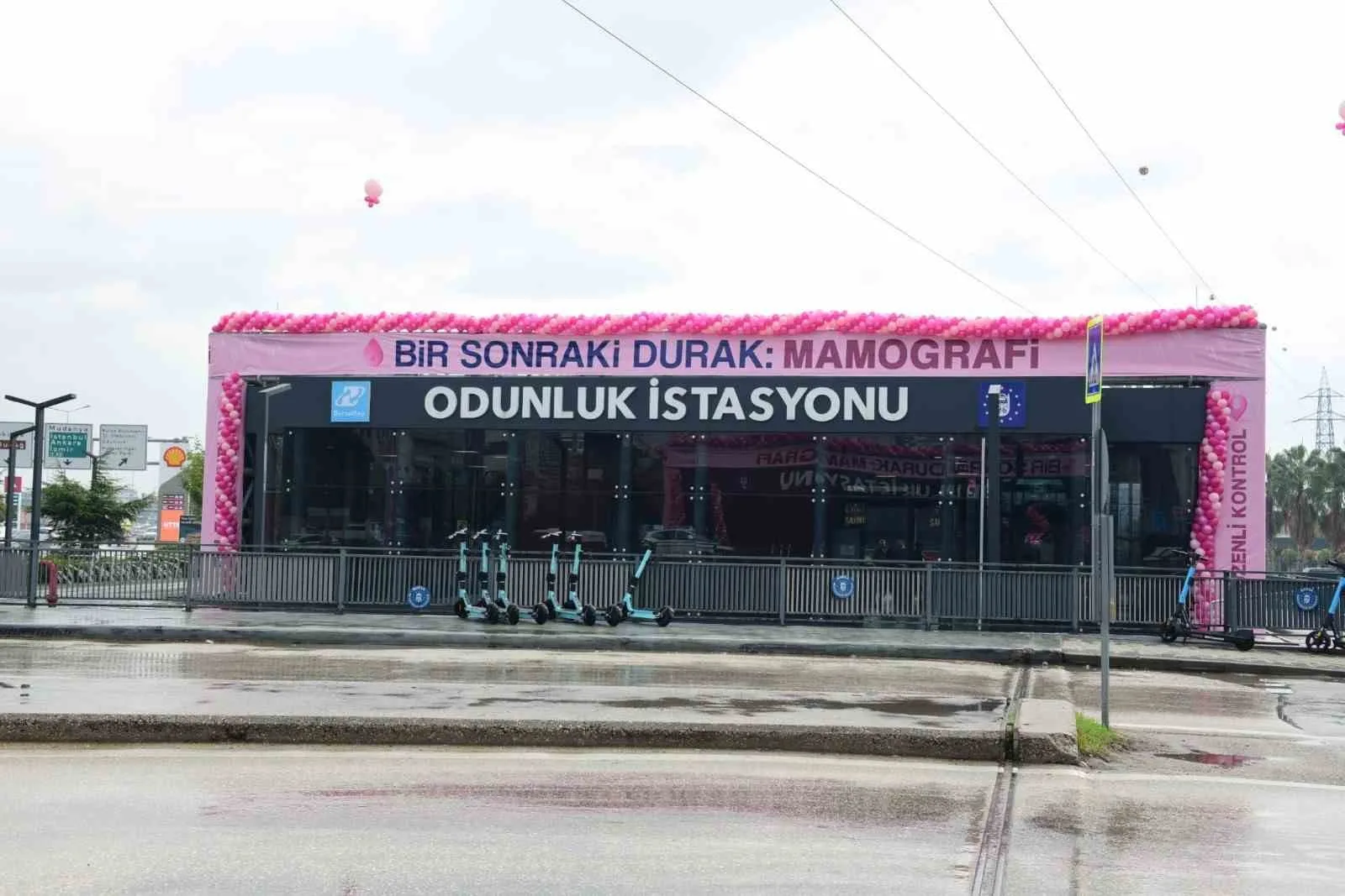 Bursa’da bir hastanenin çalışanları, basketbol kulübü sporcularının da desteğiyle meme
