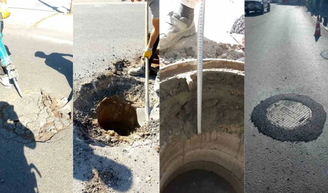 Bodrum’da yol kotunun altında kalan bacaların yükseltilmesine yönelik çalışmalar tüm