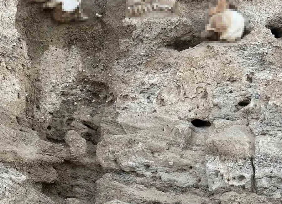 Yozgat’ın Boğazlıyan ilçesinde toprak altından çıkan insan kemikleri incelemeye alındı.