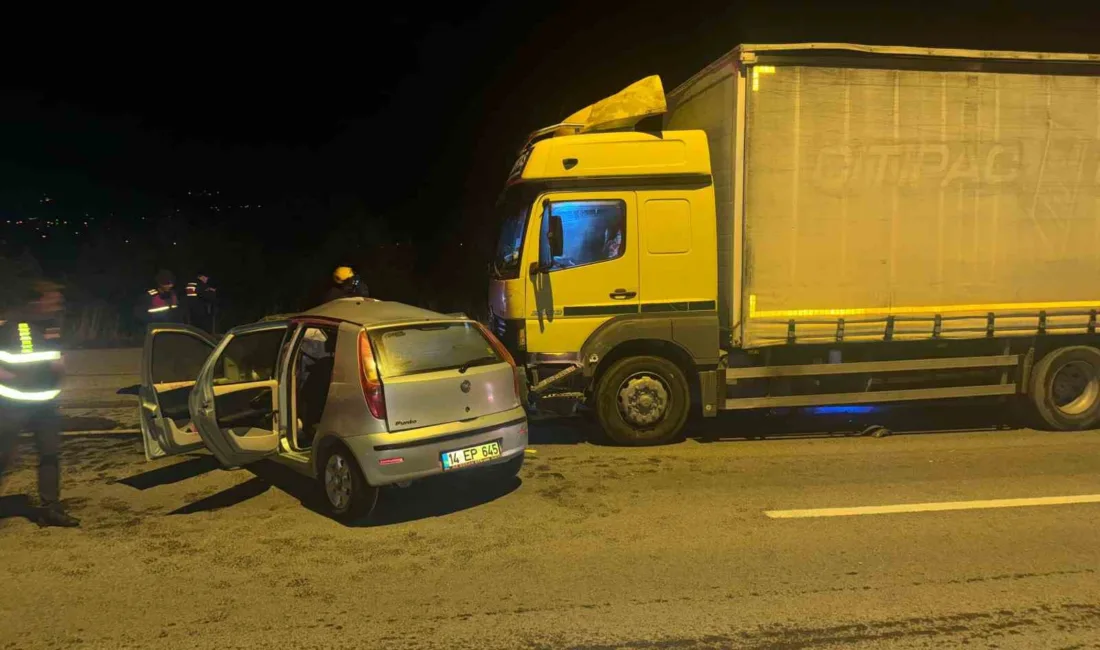 Bolu’da D-100 kara yolunda karşıdan karşıya geçmek isteyen sürücünün kullandığı