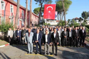 Bozdoğan’da 19 Ekim Muhtarlar Günü dolayısıyla tören düzenlendi. Hükümet Konağı