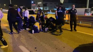 Bursa’nın İnegöl ilçesinde 5 aracın birbirine girdiği zincirleme kazada 3
