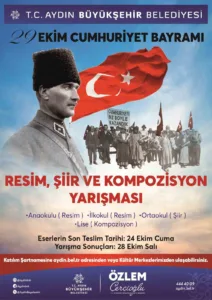 Aydın Büyükşehir Belediyesi, 29 Ekim Cumhuriyet Bayramı nedeniyle ‘Cumhuriyet Bayramı’