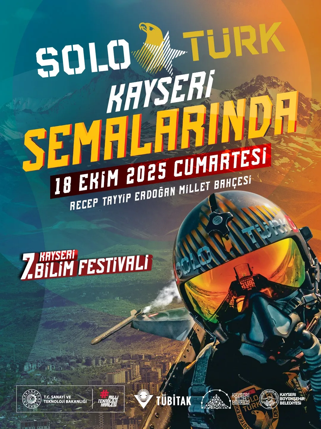 Kayseri Büyükşehir Belediyesi’nin TÜBİTAK iş birliğiyle düzenleyeceği 7. Bilim Festivali,
