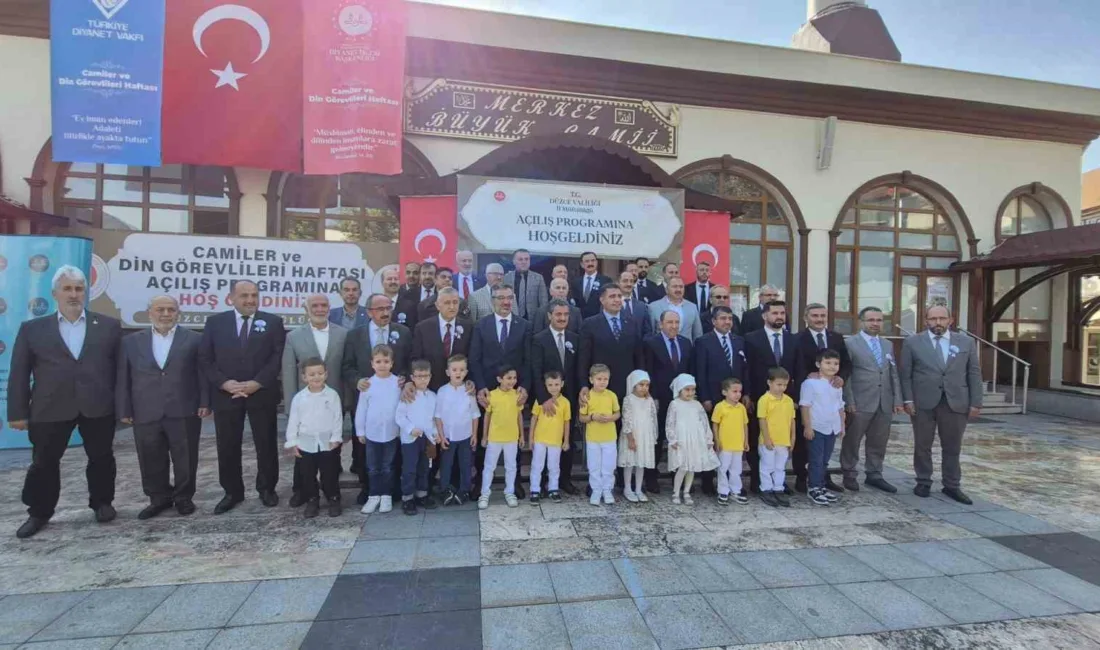 DÜZCE (İHA) – Düzce’de Camiler ve Din Görevlileri Haftası’nın açılış