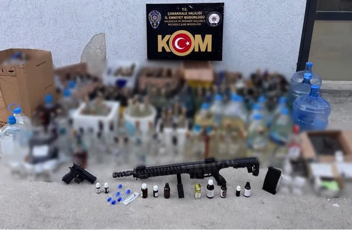 Çanakkale’de emniyet ekiplerince kaçakçılık faaliyetlerinin deşifre ve engellenmesine yönelik yapılan