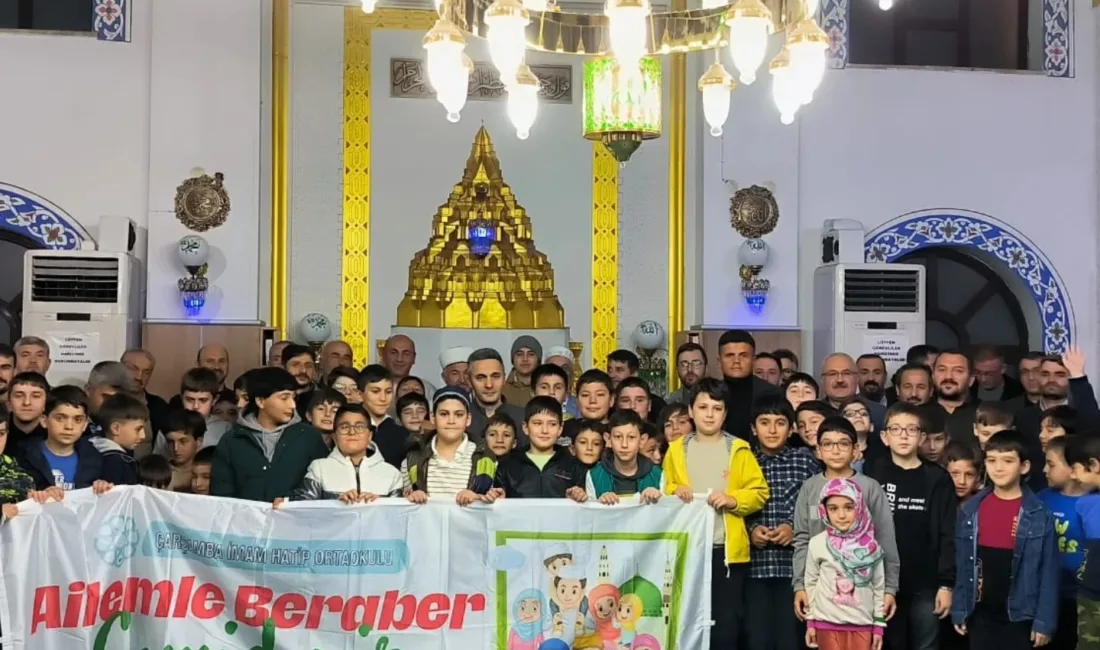 Samsun Çarşamba İlçe Müftülüğü öncülüğünde, ÇEDES Projesi kapsamında “Ailemle Camideyim”