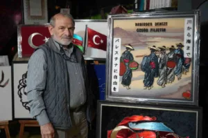 Çivi ve tellerle sabrı sanata dönüştüren 71 yaşındaki Mustafa Tekoğul,
