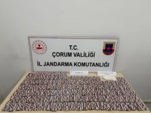 Çorum’un Sungurlu ilçesinde düzenlenen uyuşturucu operasyonunda 3 bin 895 adet