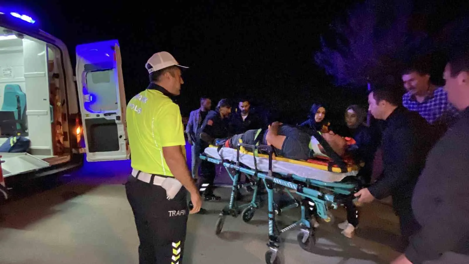 Çorum’da, iki motosikletin çarpışması sonucu meydana gelen trafik kazasında 1