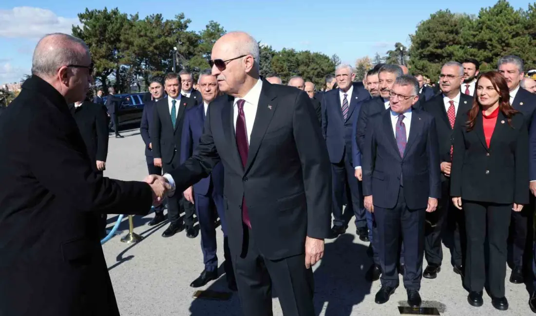 Cumhurbaşkanı Recep Tayyip Erdoğan başkanlığındaki devlet erkanı, 29 Ekim Cumhuriyet