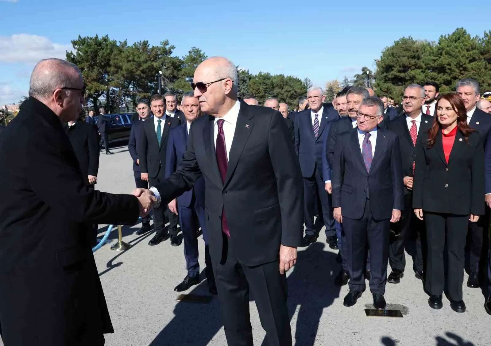 Cumhurbaşkanı Recep Tayyip Erdoğan başkanlığındaki devlet erkanı, 29 Ekim Cumhuriyet