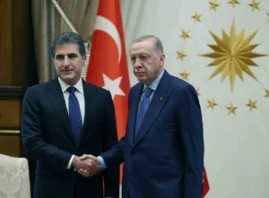 Cumhurbaşkanı Recep Tayyip Erdoğan, Irak Kürt Bölgesel Yönetimi Başkanı Neçirvan