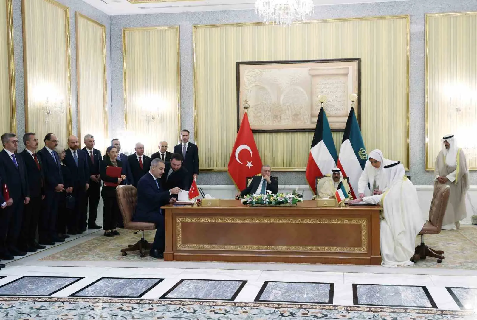 Cumhurbaşkanı Recep Tayyip Erdoğan, Kuveyt Emiri Şeyh Meşal el-Ahmed el-Cabir