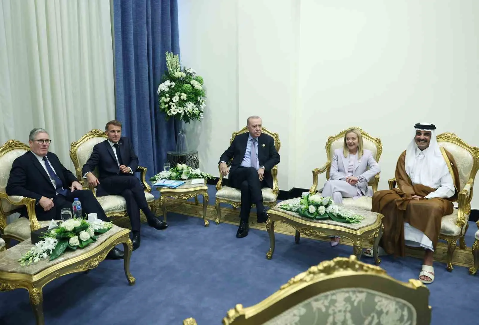 Cumhurbaşkanı Recep Tayyip Erdoğan, Mısır’da İtalya Başbakanı Giorgia Meloni ile
