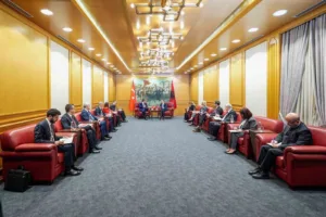 Cumhurbaşkanı Yardımcısı Cevdet Yılmaz, Arnavutluk Cumhurbaşkanı Bajram Begaj ile bir