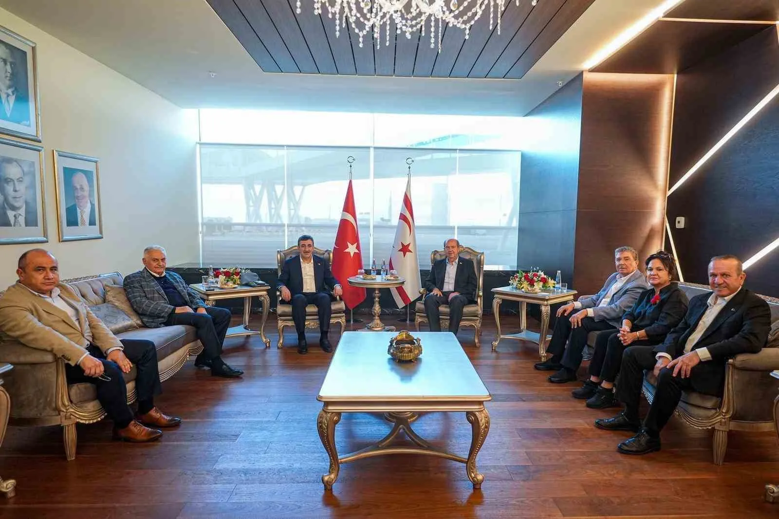 Cumhurbaşkanı Yardımcısı Cevdet Yılmaz, Kuzey Kıbrıs Türk Cumhuriyeti’ndeki (KKTC) temaslarını