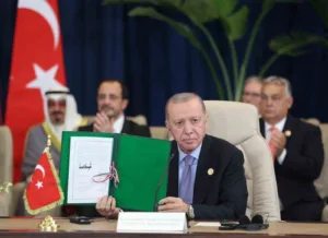 Cumhurbaşkanı Yardımcısı Cevdet Yılmaz, “Cumhurbaşkanımız Sayın Recep Tayyip Erdoğan, Gazze’deki