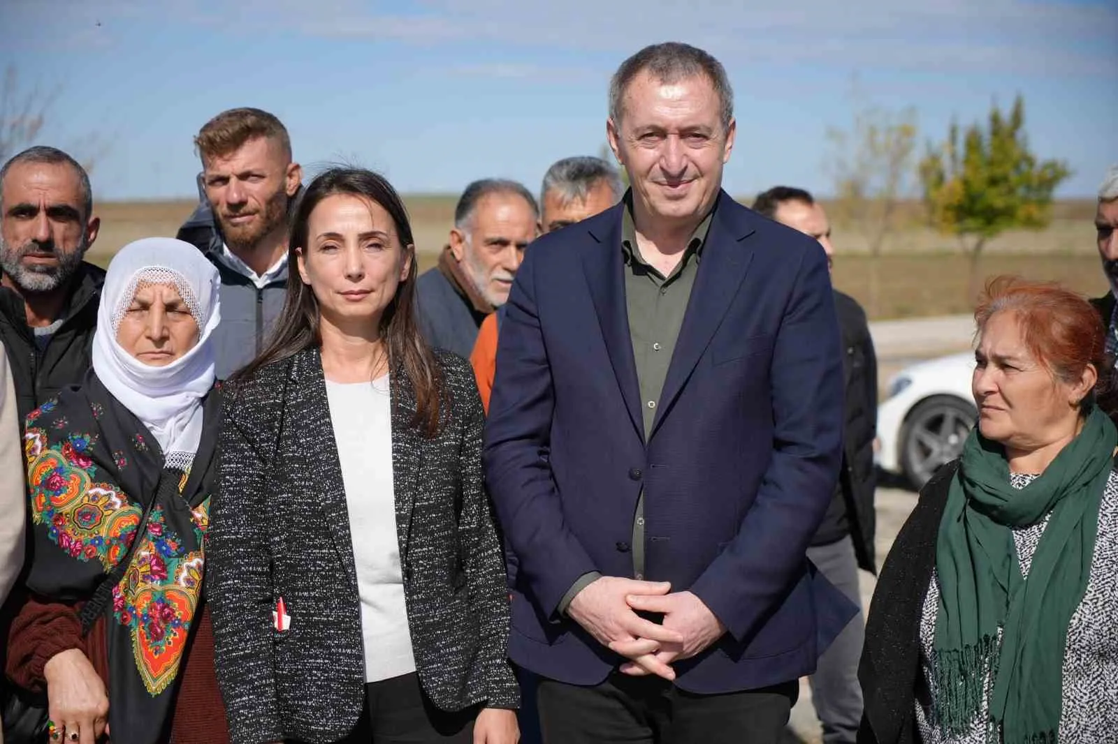 DEM Parti Eş Genel Başkanları Tülay Hatimoğulları ve Tuncer Bakırhan,