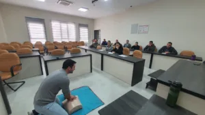Manisa İl Sağlık Müdürlüğü tarafından Demirci Belediyesi personeline ilk yardım