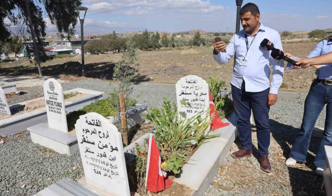 Hatay’da depremde vefat eden 3 evladının mezarını geride bırakarak ülkesine