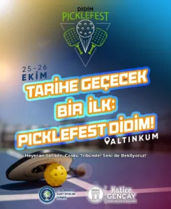 Didim Belediyesi’nin katkılarıyla, Uluslararası Raket Sporları Derneği iş birliğiyle düzenlenen