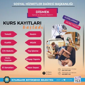 Diyarbakır Büyükşehir Belediyesi, 16 yaş ve üzeri yurttaşlara yönelik 10