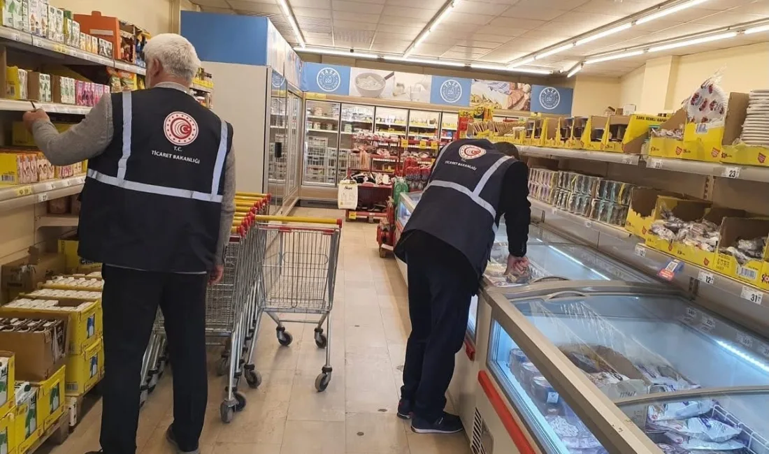 Ağrı’nın Diyadin ilçesinde, Ticaret İl Müdürlüğü ekipleri tarafından fiyat etiketi